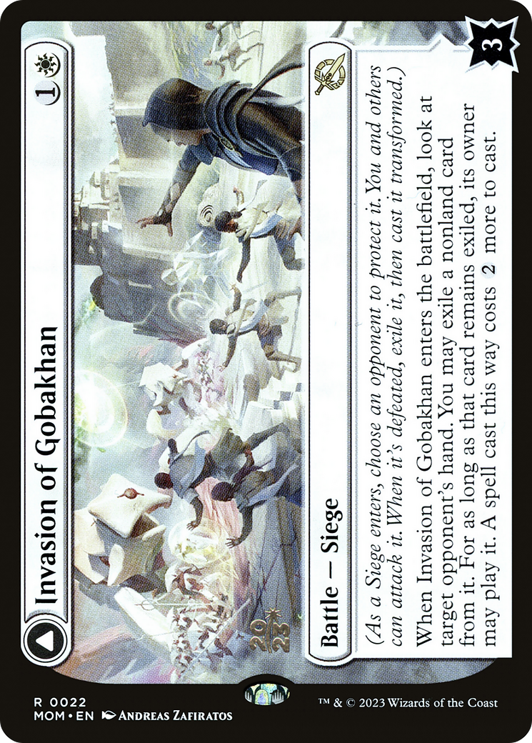 Invasion of Gobakhan // Lightshield Array (PMOM-22S) - March of the Machine Promos Foil - Premium MTG Single from Wizards of the Coast - Just $5.33! Shop now at Game Crave Tournament Store