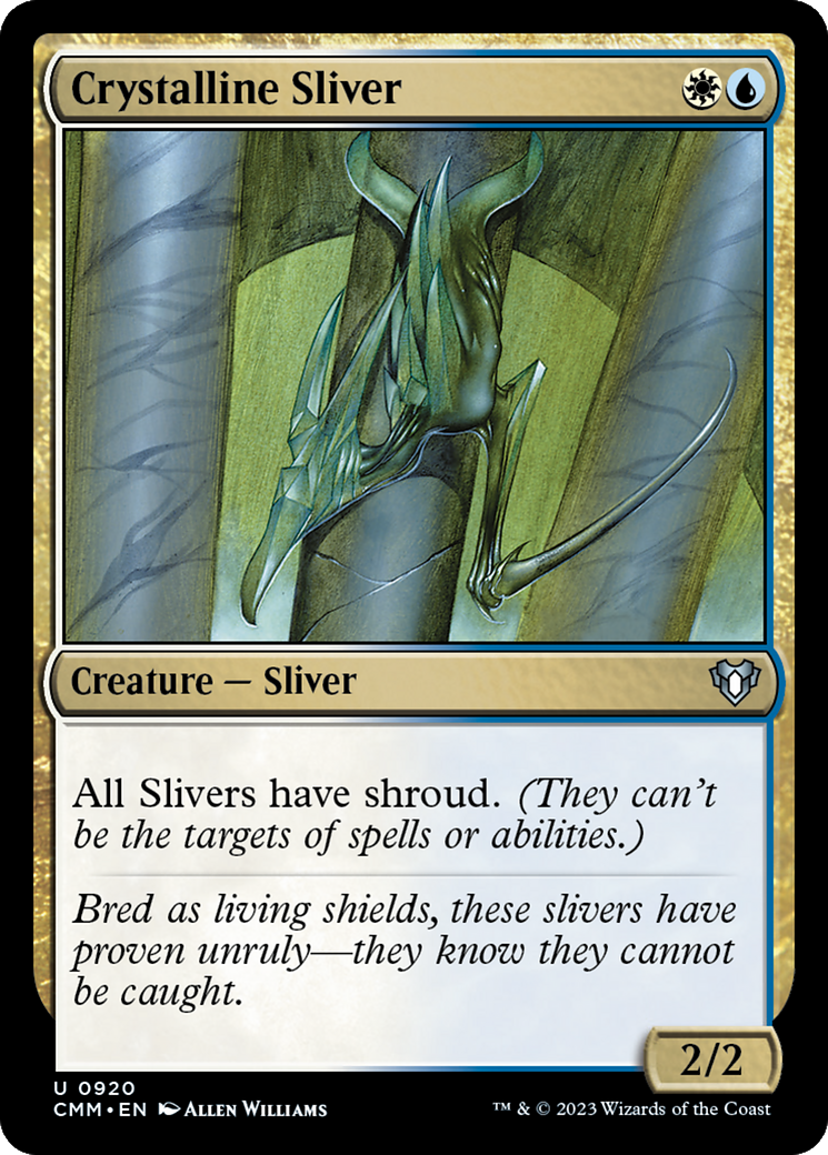 Crystalline Sliver (CMM-920) - Commander Masters - Premium MTG Single from Wizards of the Coast - Just $0.44! Shop now at Game Crave Tournament Store