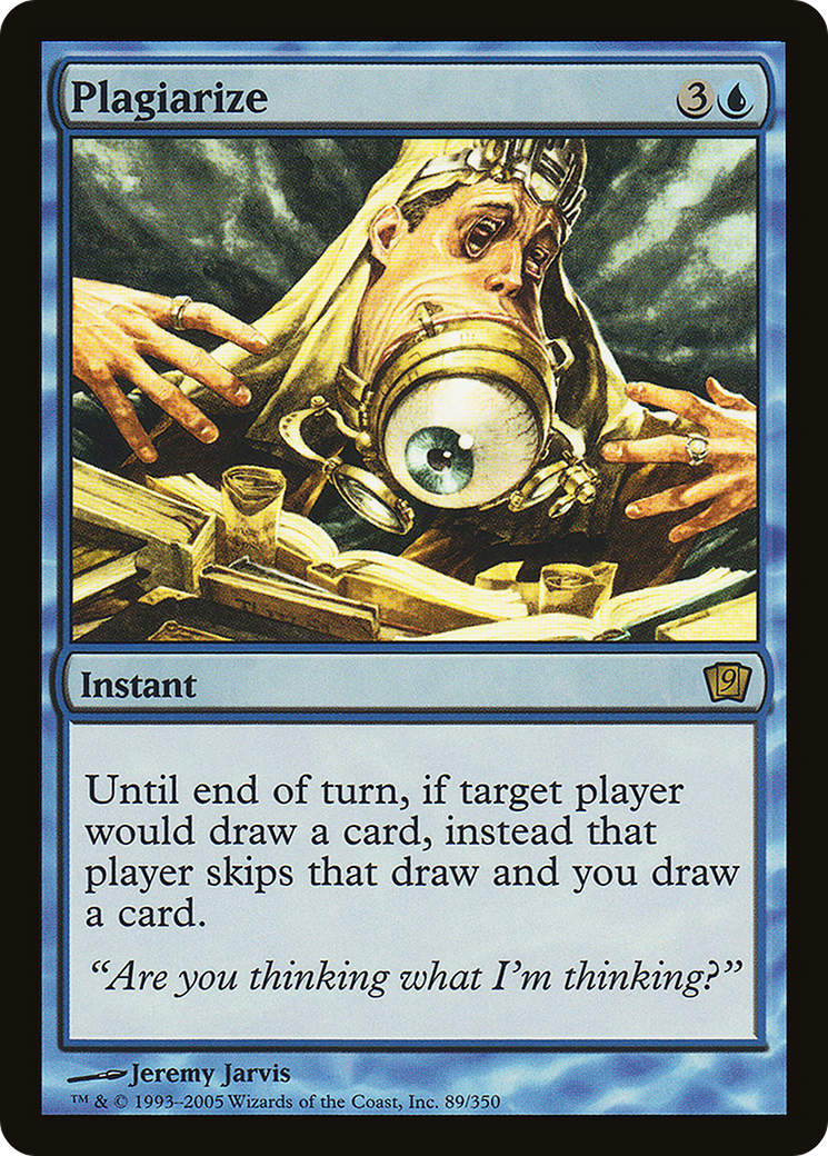 Plagiarize (9ED-89★) - Ninth Edition Foil - Premium MTG Single from Wizards of the Coast - Just $0.80! Shop now at Game Crave Tournament Store