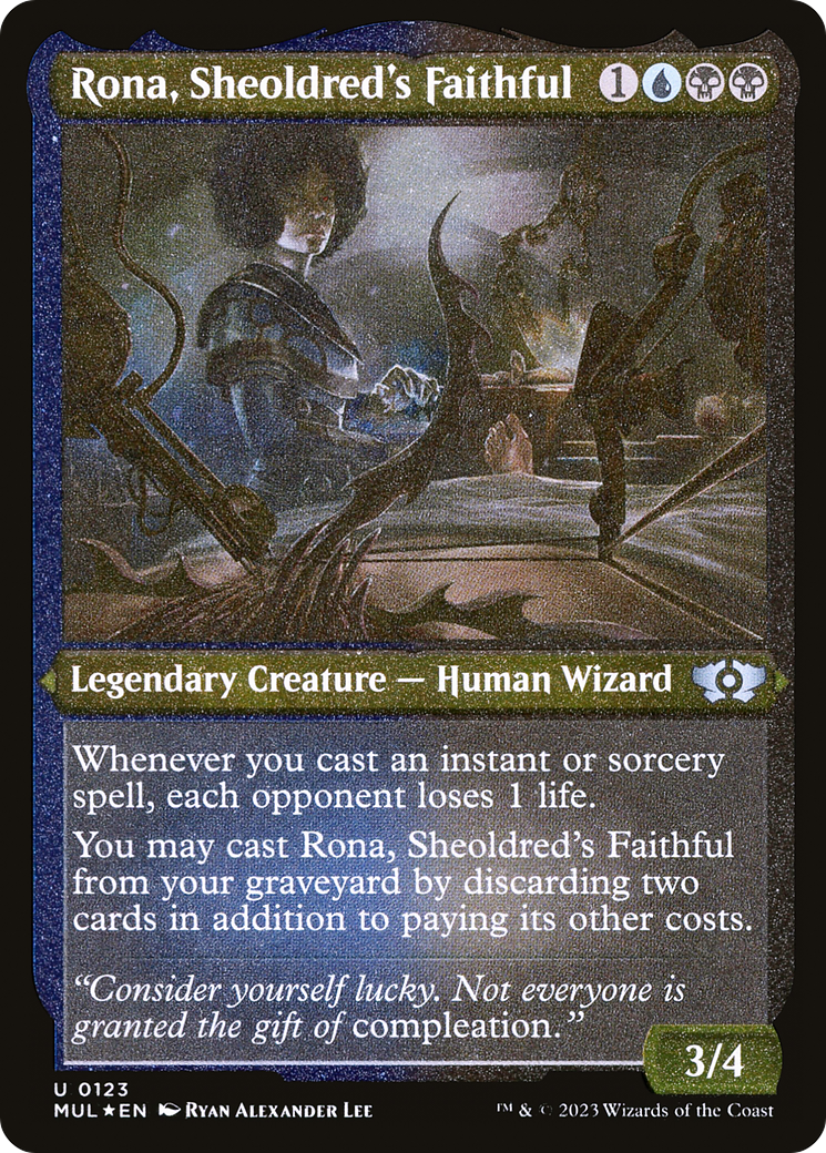 Rona, Sheoldred's Faithful (MUL-123) - Multiverse Legends Etched Foil - Premium MTG Single from Wizards of the Coast - Just $0.25! Shop now at Game Crave Tournament Store