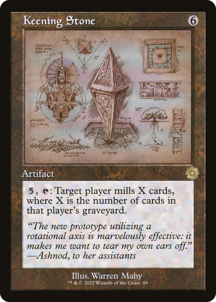 Keening Stone (BRR-089) - The Brothers' War Retro Artifacts Foil - Premium MTG Single from Wizards of the Coast - Just $0.08! Shop now at Game Crave Tournament Store