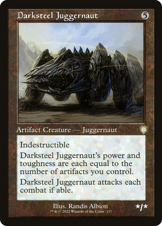Darksteel Juggernaut (BRC-137) - The Brothers' War Commander - Premium MTG Single from Wizards of the Coast - Just $0.08! Shop now at Game Crave Tournament Store