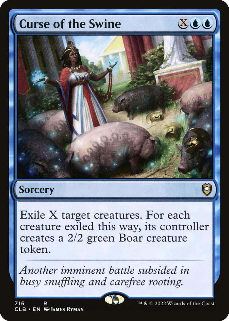 Curse of the Swine (CLB-716) - Commander Legends: Battle for Baldur's Gate - Premium MTG Single from Wizards of the Coast - Just $0.08! Shop now at Game Crave Tournament Store