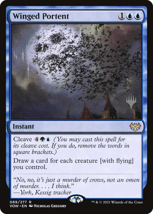Winged Portent (PVOW-89P) - Innistrad: Crimson Vow Promos - Premium MTG Single from Wizards of the Coast - Just $0.08! Shop now at Game Crave Tournament Store