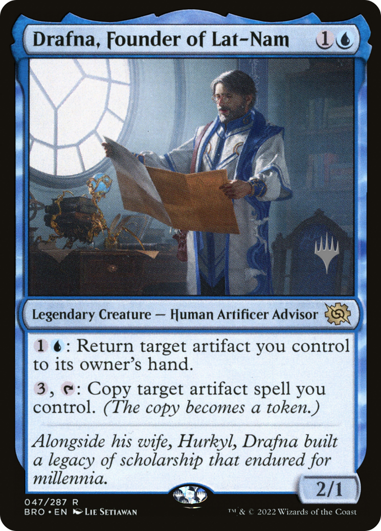 Drafna, Founder of Lat-Nam (PBRO-47P) - The Brothers' War Promos - Premium MTG Single from Wizards of the Coast - Just $0.17! Shop now at Game Crave Tournament Store