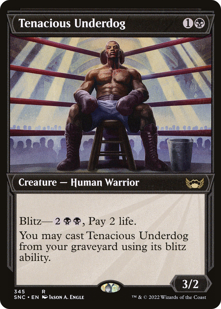 Tenacious Underdog (SNC-345) - Streets of New Capenna: (Showcase) - Premium MTG Single from Wizards of the Coast - Just $0.08! Shop now at Game Crave Tournament Store