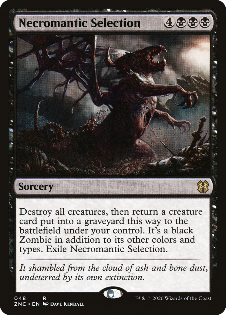 Necromantic Selection (ZNC-048) - Zendikar Rising Commander - Premium MTG Single from Wizards of the Coast - Just $0.08! Shop now at Game Crave Tournament Store