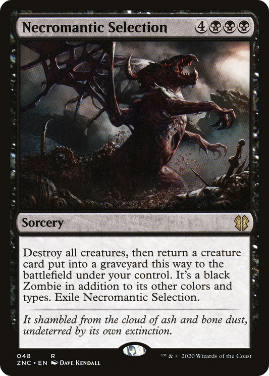 Necromantic Selection (ZNC-048) - Zendikar Rising Commander - Premium MTG Single from Wizards of the Coast - Just $0.08! Shop now at Game Crave Tournament Store