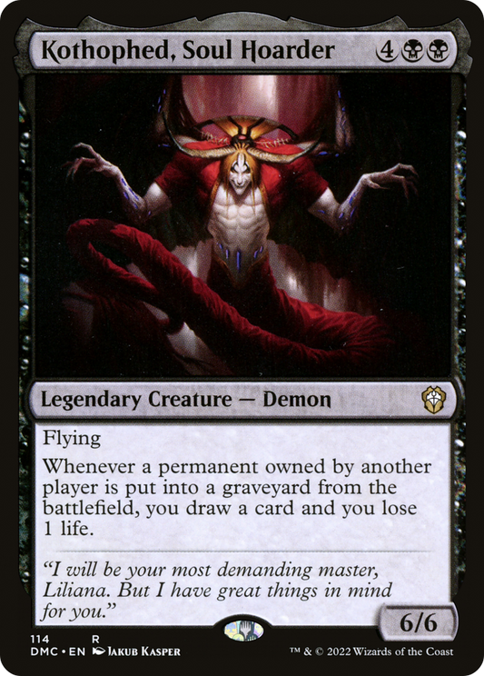 Kothophed, Soul Hoarder (DMC-114) - Dominaria United Commander - Premium MTG Single from Wizards of the Coast - Just $0.25! Shop now at Game Crave Tournament Store