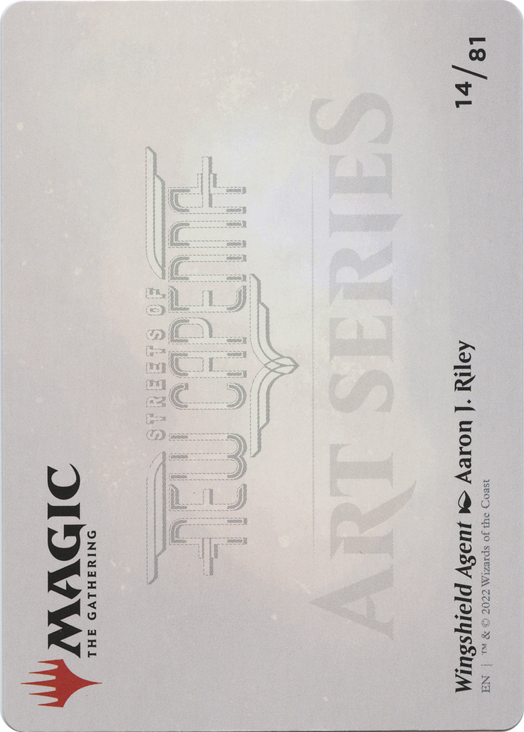 Wingshield Agent // Wingshield Agent (ASNC-014) - New Capenna Art Series (Borderless) - Premium MTG Single from Wizards of the Coast - Just $0! Shop now at Game Crave Tournament Store