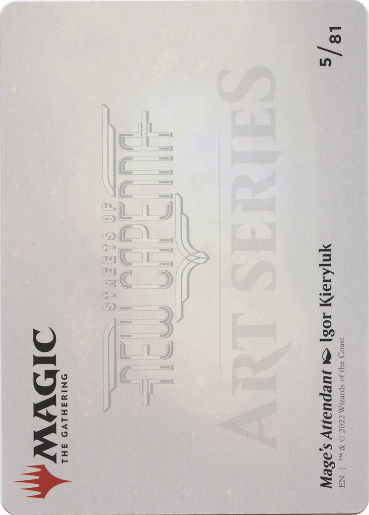 Mage's Attendant // Mage's Attendant (ASNC-005) - New Capenna Art Series (Borderless) Foil - Premium MTG Single from Wizards of the Coast - Just $0! Shop now at Game Crave Tournament Store