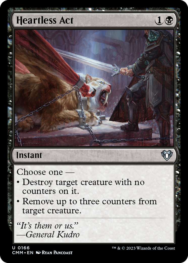Heartless Act (CMM-166) - Commander Masters - Premium MTG Single from Wizards of the Coast - Just $0.08! Shop now at Game Crave Tournament Store