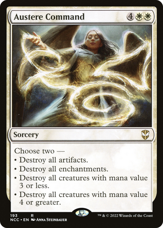 Austere Command (NCC-193) - New Capenna Commander - Premium MTG Single from Wizards of the Coast - Just $0.23! Shop now at Game Crave Tournament Store