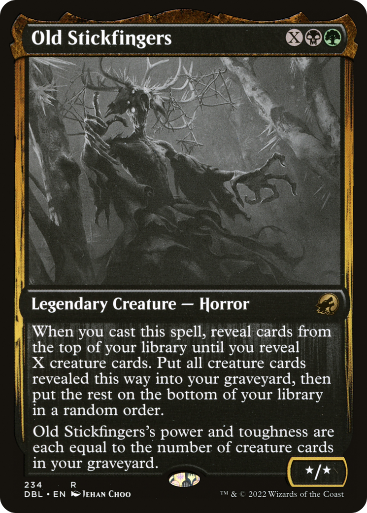 Old Stickfingers (DBL-234) - Innistrad: Double Feature - Premium MTG Single from Wizards of the Coast - Just $0.70! Shop now at Game Crave Tournament Store