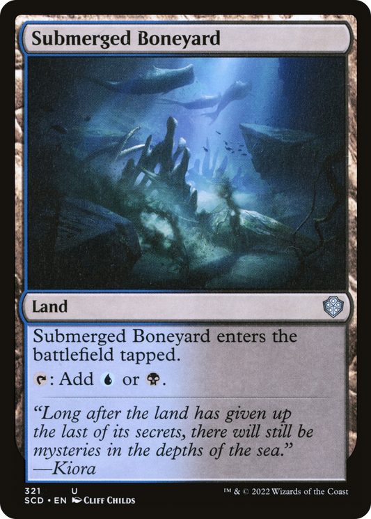 Submerged Boneyard (SCD-321) - Starter Commander Decks - Premium MTG Single from Wizards of the Coast - Just $0.08! Shop now at Game Crave Tournament Store