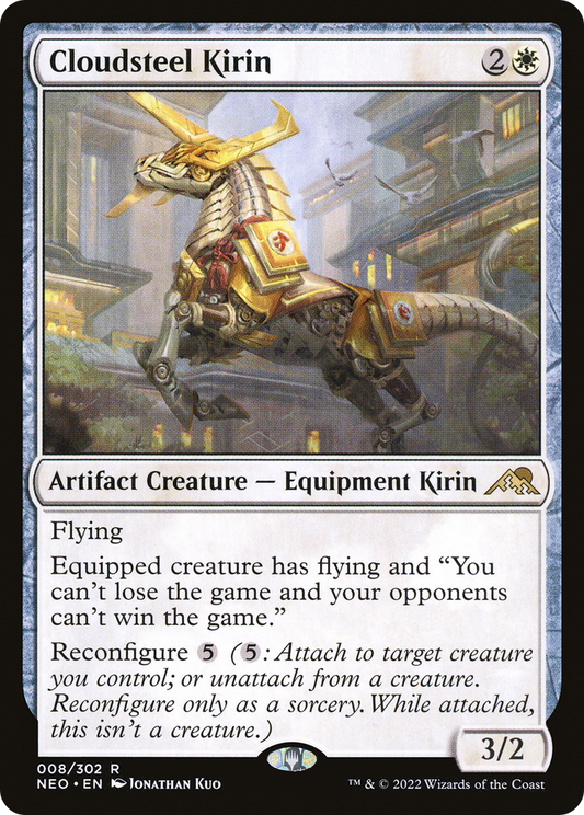 Cloudsteel Kirin (NEO-008) - Kamigawa: Neon Dynasty - Premium MTG Single from Wizards of the Coast - Just $0.08! Shop now at Game Crave Tournament Store