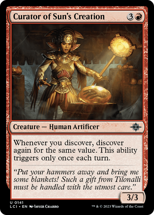 Curator of Sun's Creation (LCI-141) - The Lost Caverns of Ixalan - Premium MTG Single from Wizards of the Coast - Just $0.08! Shop now at Game Crave Tournament Store