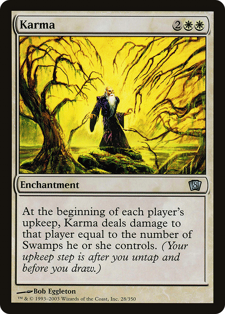 Karma (8ED-28★) - Eighth Edition Foil - Premium MTG Single from Wizards of the Coast - Just $4.54! Shop now at Game Crave Tournament Store