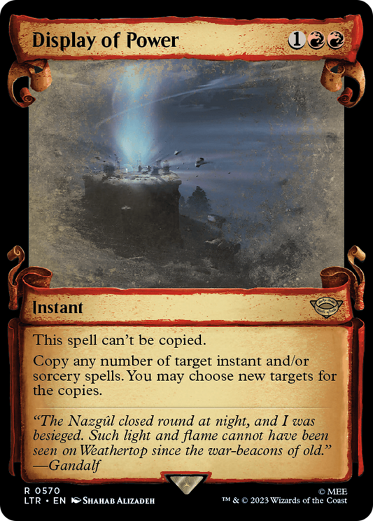 Display of Power (LTR-570) - The Lord of the Rings: Tales of Middle-earth: (Showcase) Foil - Premium MTG Single from Wizards of the Coast - Just $0.24! Shop now at Game Crave Tournament Store