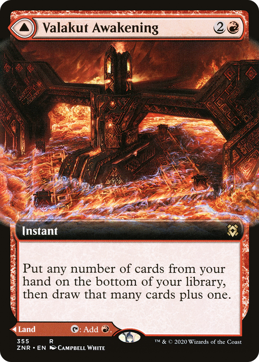 Valakut Awakening // Valakut Stoneforge (ZNR-355) - Zendikar Rising: (Extended Art) - Premium MTG Single from Wizards of the Coast - Just $11.02! Shop now at Game Crave Tournament Store