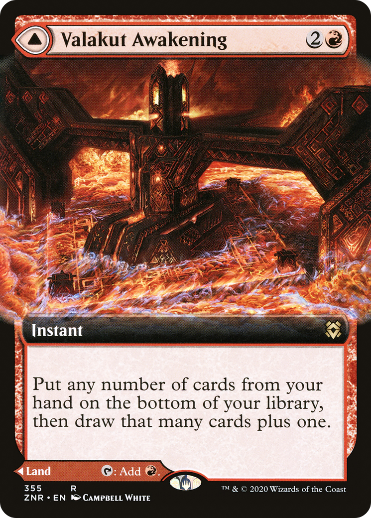 Valakut Awakening // Valakut Stoneforge (ZNR-355) - Zendikar Rising: (Extended Art) Foil - Premium MTG Single from Wizards of the Coast - Just $11.29! Shop now at Game Crave Tournament Store