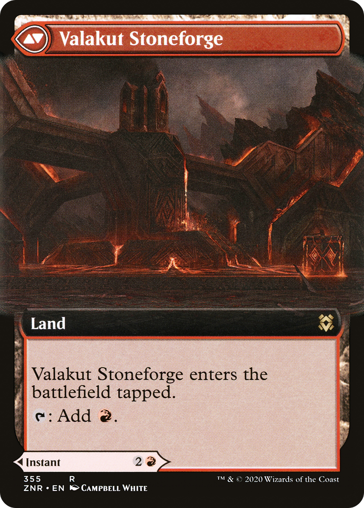 Valakut Awakening // Valakut Stoneforge (ZNR-355) - Zendikar Rising: (Extended Art) - Premium MTG Single from Wizards of the Coast - Just $11.02! Shop now at Game Crave Tournament Store