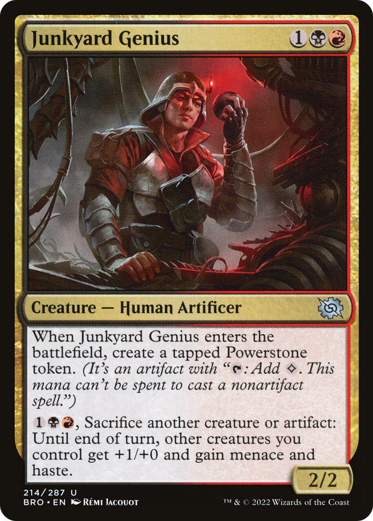 Junkyard Genius (BRO-214) - The Brothers' War - Premium MTG Single from Wizards of the Coast - Just $0.25! Shop now at Game Crave Tournament Store