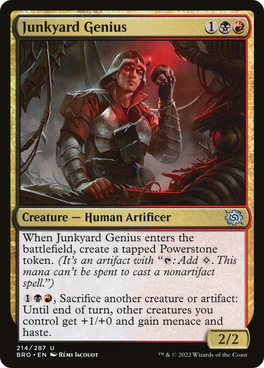 Junkyard Genius (BRO-214) - The Brothers' War - Premium MTG Single from Wizards of the Coast - Just $0.25! Shop now at Game Crave Tournament Store