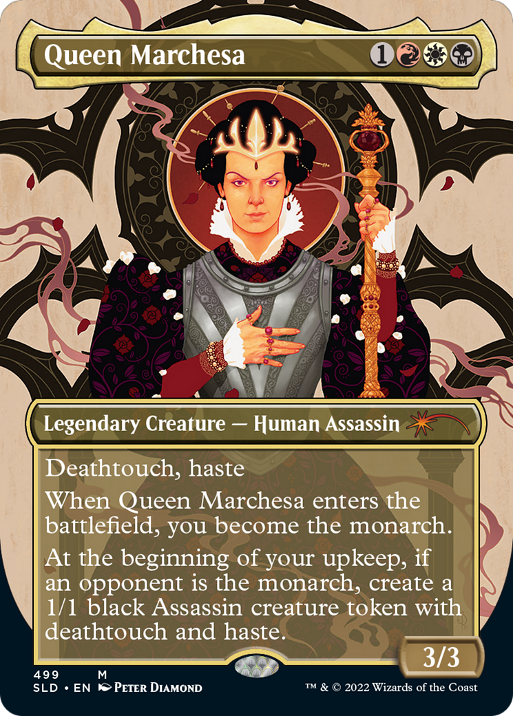 Queen Marchesa (SLD-499) - Secret Lair Drop (Borderless) Foil - Premium MTG Single from Wizards of the Coast - Just $6.49! Shop now at Game Crave Tournament Store