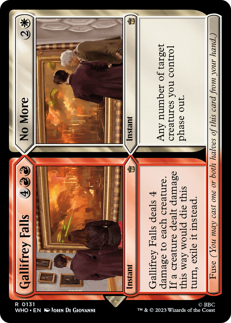 Gallifrey Falls // No More (WHO-131) - Doctor Who - Premium MTG Single from Wizards of the Coast - Just $0.08! Shop now at Game Crave Tournament Store