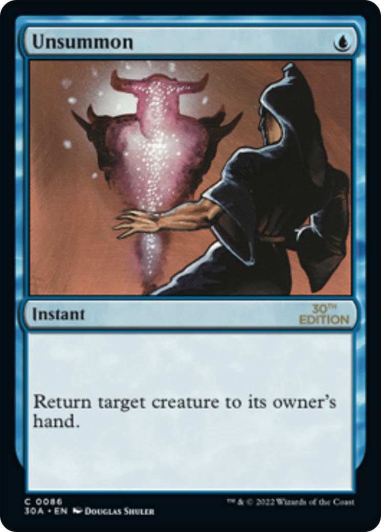 Unsummon (30A-086) - 30th Anniversary Edition - Premium MTG Single from Wizards of the Coast - Just $1.78! Shop now at Game Crave Tournament Store
