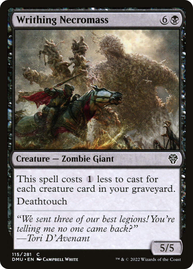 Writhing Necromass (DMU-115) - Dominaria United - Premium MTG Single from Wizards of the Coast - Just $0.08! Shop now at Game Crave Tournament Store