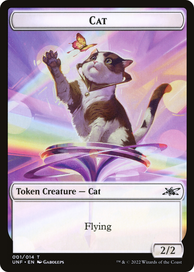 Cat (TUNF-001) - Unfinity Tokens - Premium MTG Single from Wizards of the Coast - Just $0.15! Shop now at Game Crave Tournament Store