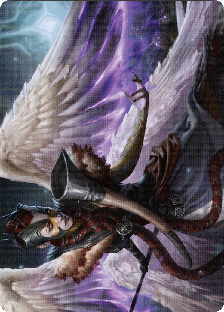 Firja, Judge of Valor // Firja, Judge of Valor (AKHM-056) - Kaldheim Art Series (Borderless) Foil - Premium MTG Single from Wizards of the Coast - Just $0! Shop now at Game Crave Tournament Store