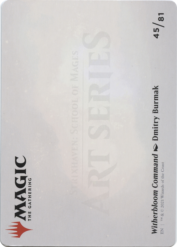 Witherbloom Command // Witherbloom Command (ASTX-045) - Strixhaven Art Series (Borderless) - Premium MTG Single from Wizards of the Coast - Just $0! Shop now at Game Crave Tournament Store