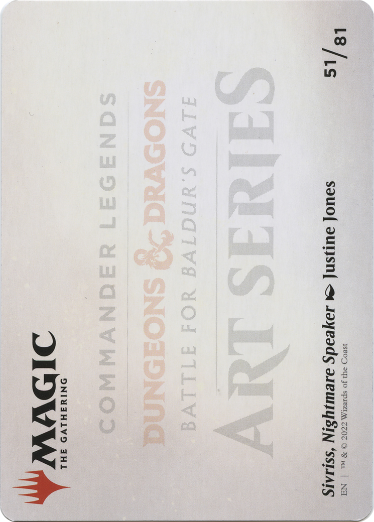 Sivriss, Nightmare Speaker // Sivriss, Nightmare Speaker (ACLB-051) - Battle for Baldur's Gate Art Series (Borderless) - Premium MTG Single from Wizards of the Coast - Just $0! Shop now at Game Crave Tournament Store