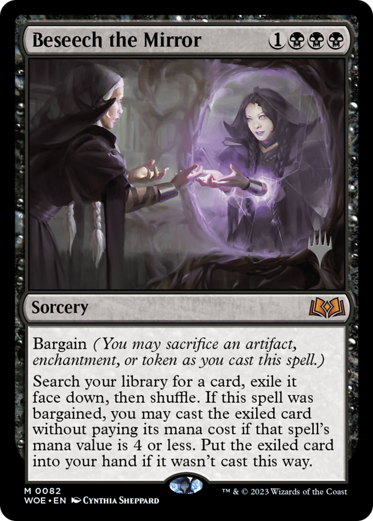 Beseech the Mirror (PWOE-82P) - Wilds of Eldraine Promos Foil - Premium MTG Single from Wizards of the Coast - Just $3.42! Shop now at Game Crave Tournament Store