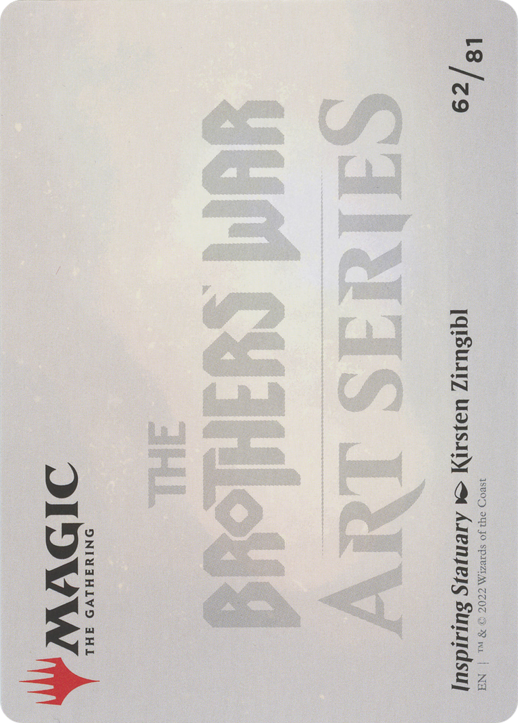 Inspiring Statuary // Inspiring Statuary (ABRO-062) - The Brothers' War Art Series (Borderless) Foil - Premium MTG Single from Wizards of the Coast - Just $0! Shop now at Game Crave Tournament Store
