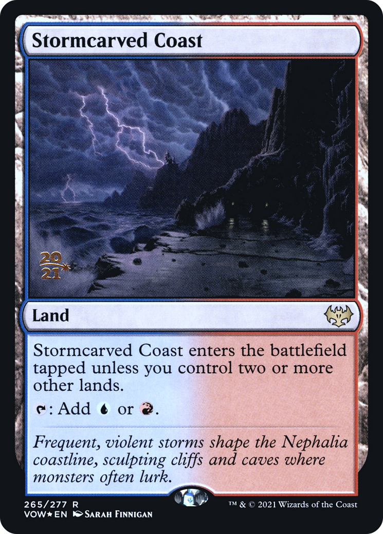 Stormcarved Coast (PVOW-265S) - Innistrad: Crimson Vow Promos Foil - Premium MTG Single from Wizards of the Coast - Just $1.30! Shop now at Game Crave Tournament Store
