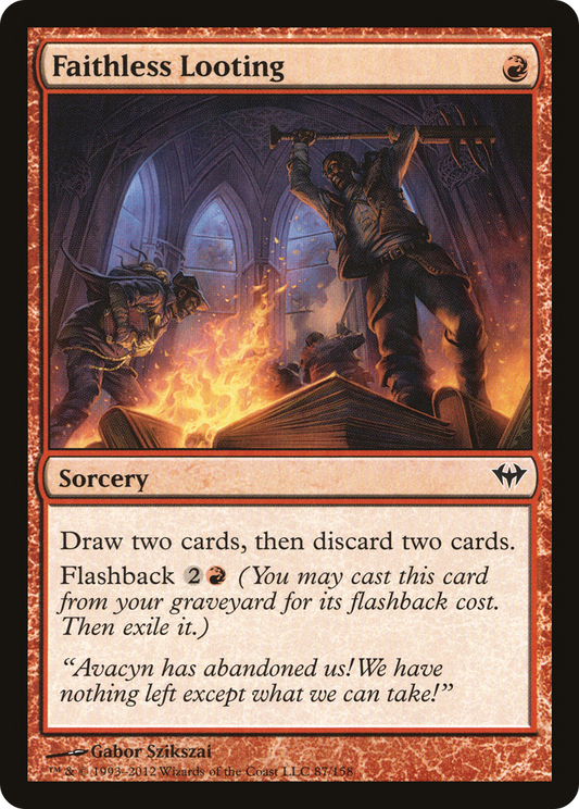 Faithless Looting (DKA-087) - Dark Ascension - Premium MTG Single from Wizards of the Coast - Just $0.08! Shop now at Game Crave Tournament Store