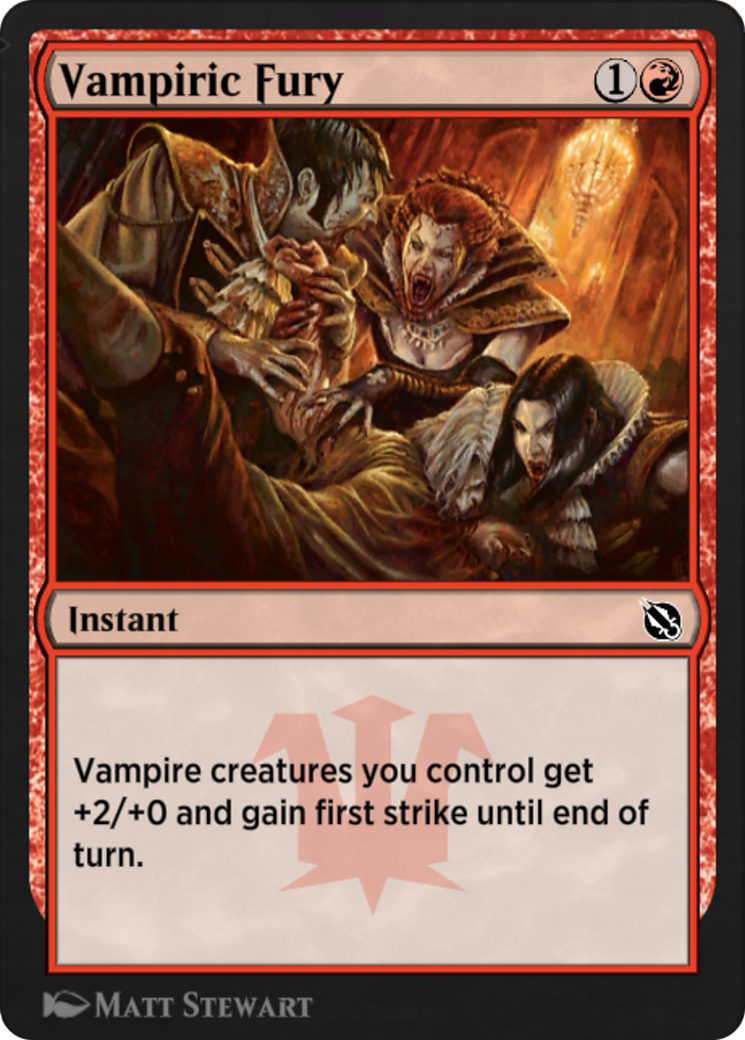 Vampiric Fury (SIS-046) - Shadows of the Past - Premium MTG Single from Wizards of the Coast - Just $0! Shop now at Game Crave Tournament Store