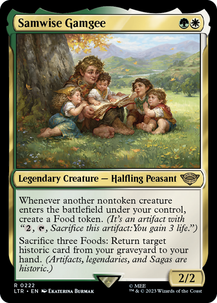 Samwise Gamgee (LTR-222) - The Lord of the Rings: Tales of Middle-earth - Premium MTG Single from Wizards of the Coast - Just $0.28! Shop now at Game Crave Tournament Store