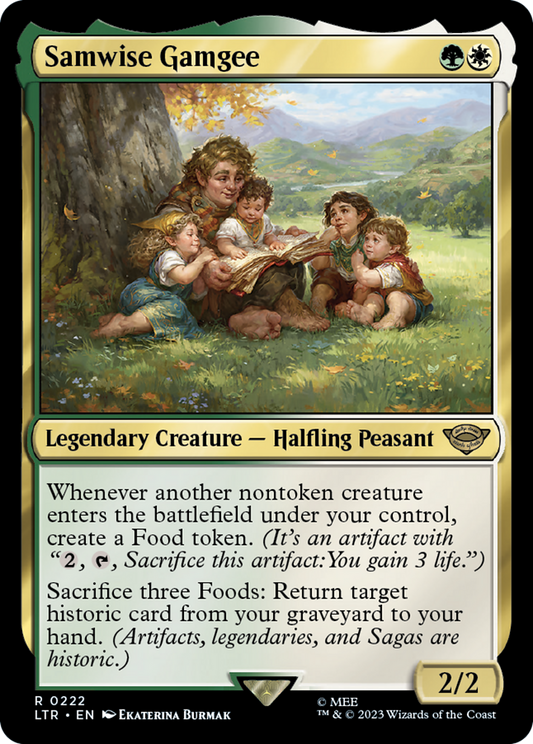 Samwise Gamgee (LTR-222) - The Lord of the Rings: Tales of Middle-earth - Premium MTG Single from Wizards of the Coast - Just $0.28! Shop now at Game Crave Tournament Store