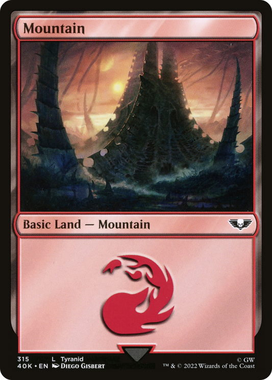 Mountain (40K-315) - Warhammer 40,000 Commander - Premium MTG Single from Wizards of the Coast - Just $0.25! Shop now at Game Crave Tournament Store