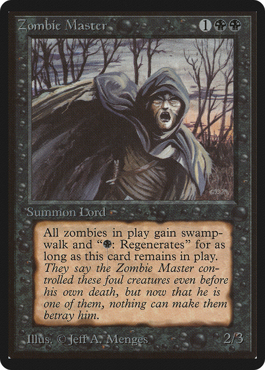 Zombie Master (LEB-138) - Limited Edition Beta - Premium MTG Single from Wizards of the Coast - Just $67.20! Shop now at Game Crave Tournament Store