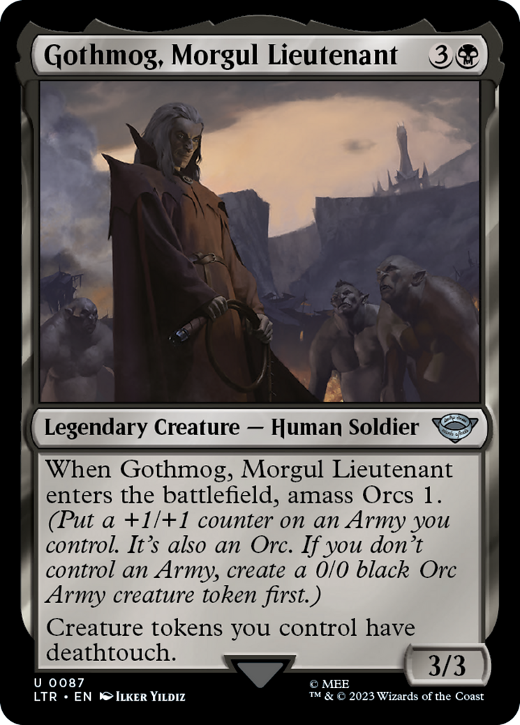 Gothmog, Morgul Lieutenant (LTR-087) - The Lord of the Rings: Tales of Middle-earth - Premium MTG Single from Wizards of the Coast - Just $0.25! Shop now at Game Crave Tournament Store