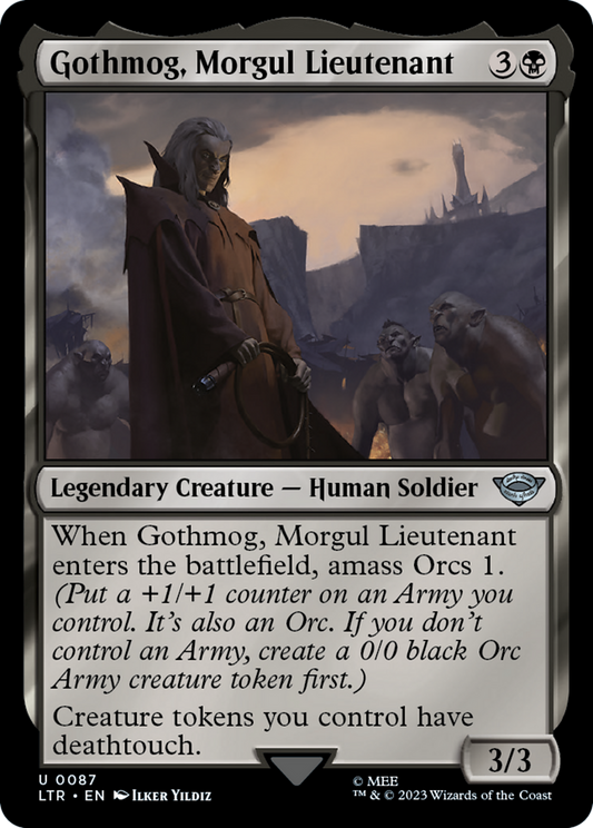 Gothmog, Morgul Lieutenant (LTR-087) - The Lord of the Rings: Tales of Middle-earth - Premium MTG Single from Wizards of the Coast - Just $0.25! Shop now at Game Crave Tournament Store