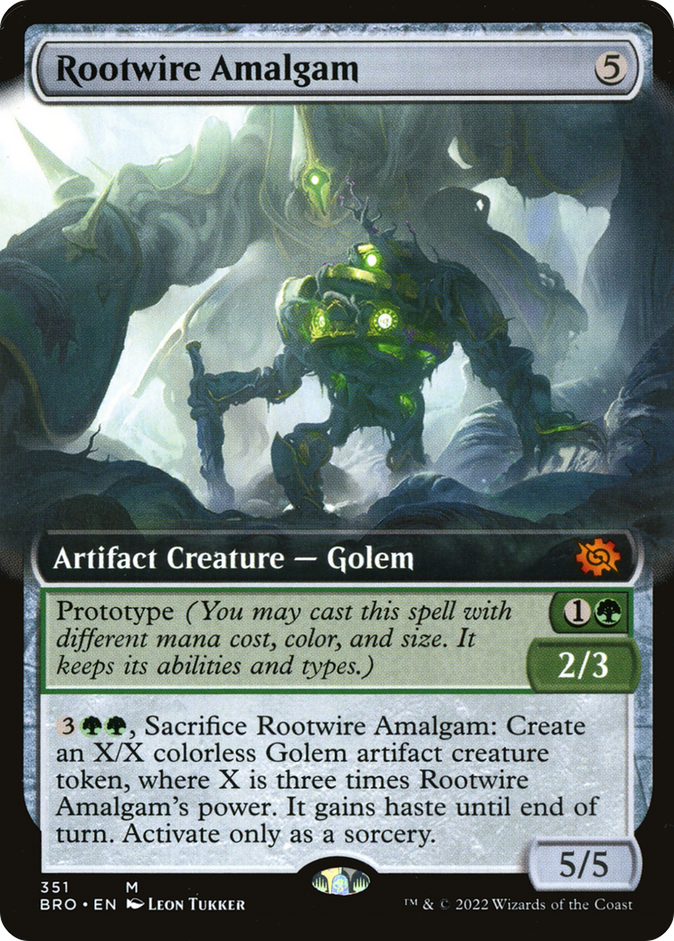 Rootwire Amalgam (BRO-351) - The Brothers' War: (Extended Art) Foil - Premium MTG Single from Wizards of the Coast - Just $0.20! Shop now at Game Crave Tournament Store