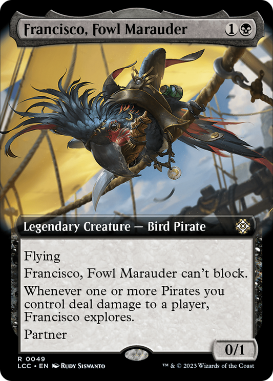 Francisco, Fowl Marauder (LCC-049) - The Lost Caverns of Ixalan Commander Foil - Premium MTG Single from Wizards of the Coast - Just $0.08! Shop now at Game Crave Tournament Store