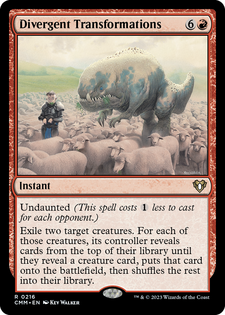 Divergent Transformations (CMM-216) - Commander Masters - Premium MTG Single from Wizards of the Coast - Just $0.08! Shop now at Game Crave Tournament Store